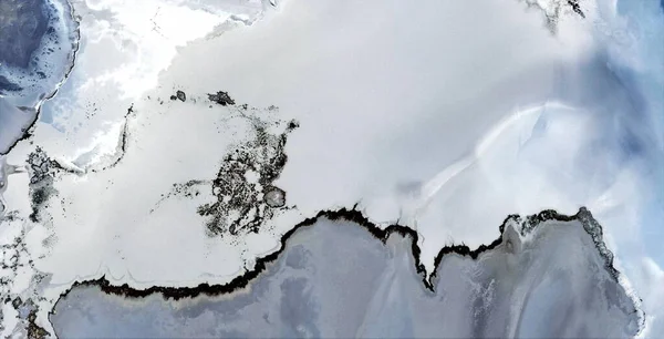 Vervuilde Antarctica Stockfoto Abstracte Fotografie Van Woestijnen Van Afrika Vanuit — Stockfoto