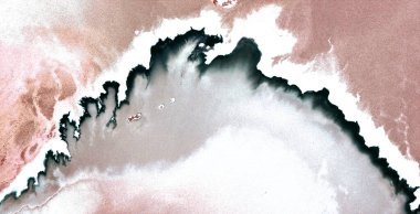 Kirlenmiş antarktika, Afrika çöllerinin havadan çekilmiş soyut fotoğrafları, çöl manzaralarının havadan görünüşü, Tür: Soyut doğalcılık, mecazi, çağdaş fotoğraftan, stok fotoğrafına kadar,