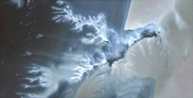 Kirlenmiş antarktika, Afrika çöllerinin havadan çekilmiş soyut fotoğrafları, çöl manzaralarının havadan görünüşü, Tür: Soyut doğalcılık, mecazi, çağdaş fotoğraftan, stok fotoğrafına kadar,