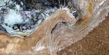 Kirlenmiş antarktika, Afrika çöllerinin havadan çekilmiş soyut fotoğrafları, çöl manzaralarının havadan görünüşü, Tür: Soyut doğalcılık, mecazi, çağdaş fotoğraftan, stok fotoğrafına kadar,