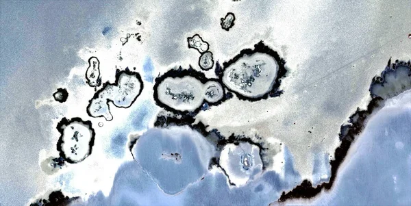 Besmette Antarctica Abstracte Fotografie Van Woestijnen Van Afrika Vanuit Lucht — Stockfoto