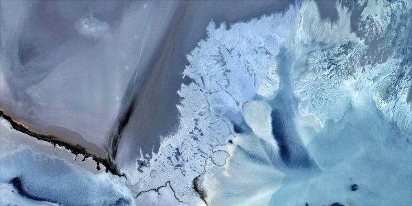 Contaminado Antártica Fotografia Abstrata Dos Desertos África Partir Vista Aérea — Fotografia de Stock