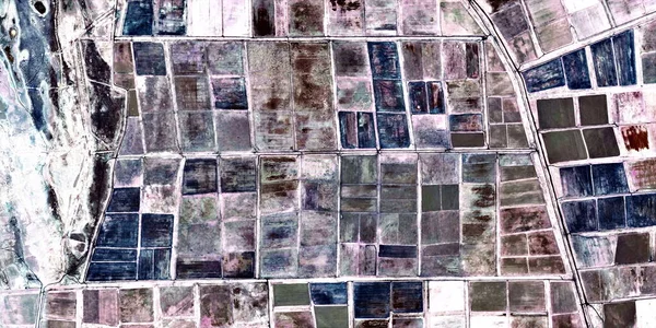 Después Bomba Fotografía Abstracta Los Desiertos África Desde Aire Vista —  Fotos de Stock