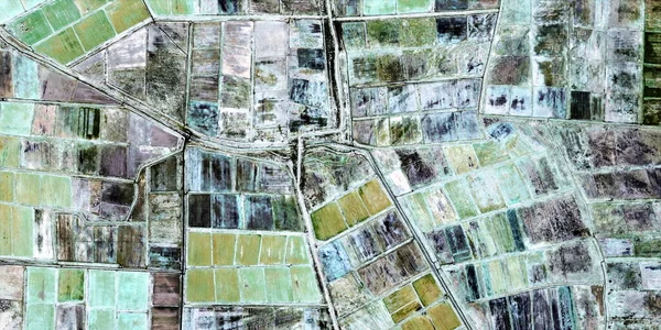 Después Bomba Fotografía Abstracta Los Desiertos África Desde Aire Vista —  Fotos de Stock