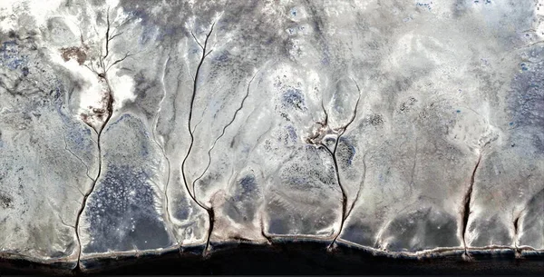 Invierno Fotografía Abstracta Los Desiertos África Desde Aire Vista Aérea —  Fotos de Stock