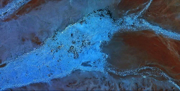 Soğuk çekim, Afrika çöllerinin havadan görünüşü, çöl manzaralarının havadan görünüşü, türü: soyut doğalcılık, mecazi, çağdaş fotoğraf,,