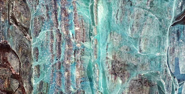 Abyssaal Landschap Abstracte Fotografie Van Woestijnen Van Afrika Vanuit Lucht — Stockfoto