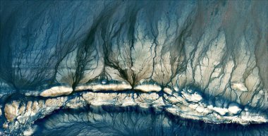 Abyssal volkanlar, Afrika çöllerinin havadan soyut fotoğrafları, çöl manzaralarının havadan görünüşü, Tür: Soyut doğalcılık, mecazi, çağdaş fotoğraflardan, stok fotoğraflarına kadar,