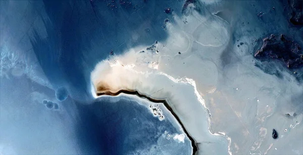 Poluído Antártica Fotografia Abstrata Dos Desertos África Partir Vista Aérea — Fotografia de Stock