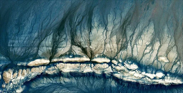 Abyssal volkanlar, Afrika çöllerinin havadan soyut fotoğrafları, çöl manzaralarının havadan görünüşü, Tür: Soyut doğalcılık, mecazi, çağdaş fotoğraflardan, stok fotoğraflarına kadar,