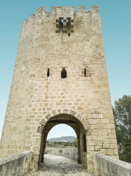 Landschaft Von Fras Touristenziel Künstlerisch Historischer Komplex Burgos Las Merindades — Stockfoto
