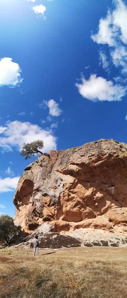 스페인 살라망카 고원의 가운데있는 덩어리 페아라고 파노라마 — 스톡 사진