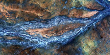 Yaşam nehri, Afrika çöllerinin havadan çekilmiş soyut fotoğrafları, çöl manzaralarının havadan görünüşü, türü: soyut doğalcılıktan mecazi ve çağdaş fotoğrafa kadar