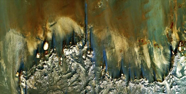 Onderwatervulkanen Abstracte Fotografie Van Woestijnen Van Afrika Vanuit Lucht Luchtfoto — Stockfoto