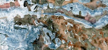 texture, abstract photography of the Spain fields from the air, aerial view, representation of human labor camps, abstract art, clipart