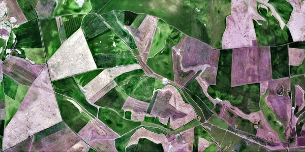 Texture Abstract Photography Spain Fields Air Aerial View Representation Human — Stock Photo, Image