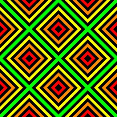 Kusursuz desen. Geometrik gökkuşağı izi. Vektör çizimi. Yazdırma için doku, tekstil