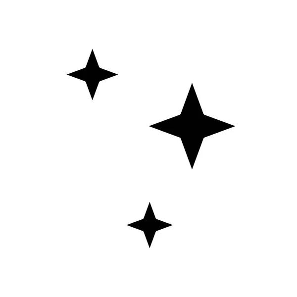 Stjärnikonen Nattens Symbol Element För Webbdesign Vektorillustration — Stock vektor