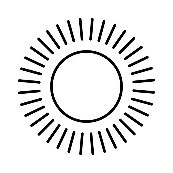 Икона Солнца Символ Дня Элемент Веб Дизайна Векторная Иллюстрация — стоковый вектор