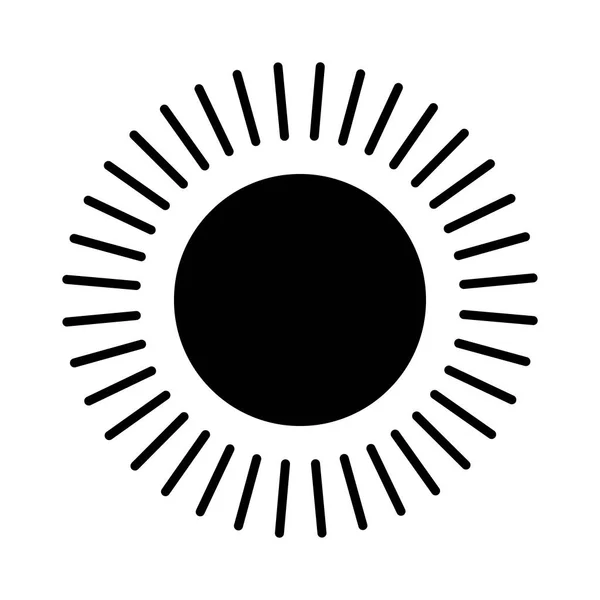 Икона Солнца Символ Утра Элемент Веб Дизайна Векторная Иллюстрация — стоковый вектор