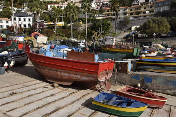 Camera Lobos Isla Madeira Este Pintoresco Pueblo Pescadores Muy Querido —  Fotos de Stock