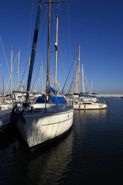 Fuengirola 20 Şubat 2018.The Marina ve bağlantı noktası Fuengirola Costa del Sol Güney İspanya üzerinde