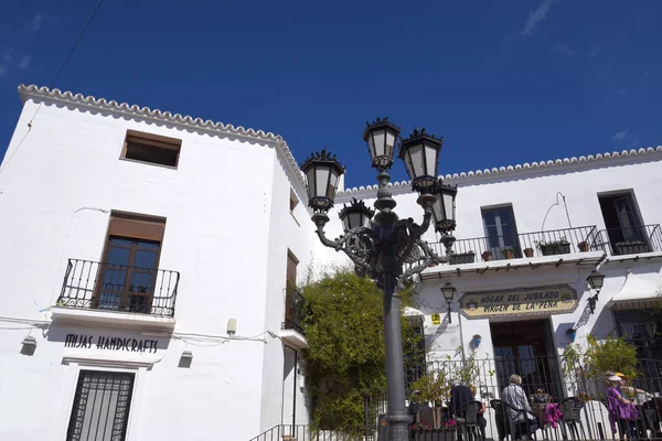 Улица Михас Одной Самых Красивых Белых Деревень Южной Испании Названием — стоковое фото