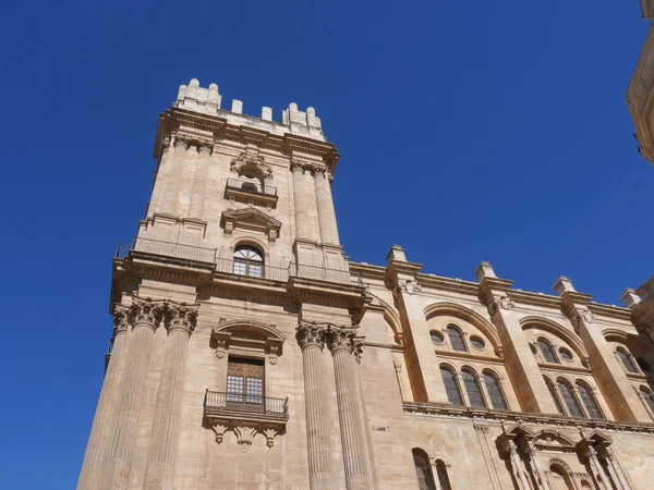 Málaga Febrero 2018 Catedral Málaga Una Iglesia Católica Ciudad Málaga — Foto de Stock