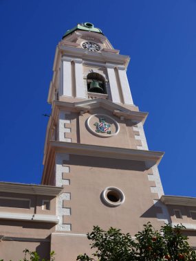 Gibraltar 22 Şubat 2018, Cebelitarık Rock tarihinde Katolik Katedrali. Gibraltar İber Yarımadası manzaralı Cebelitarık Boğazı en güney ucu yer alan İngiliz denizaşırı toprağı olduğunu