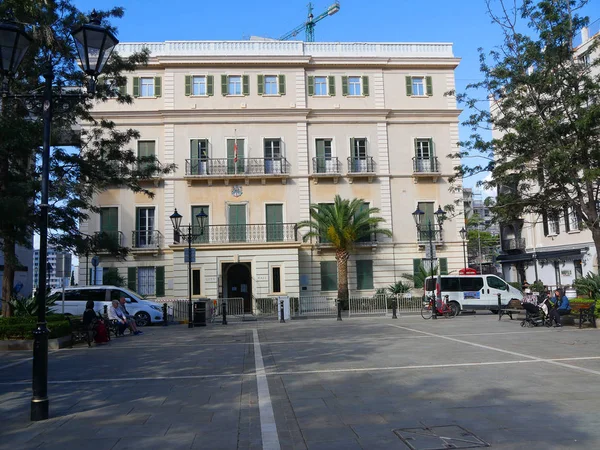 Gibraltar Února 2018 Radnici Skály Gibraltaru Gibraltar Britské Zámořské Území — Stock fotografie