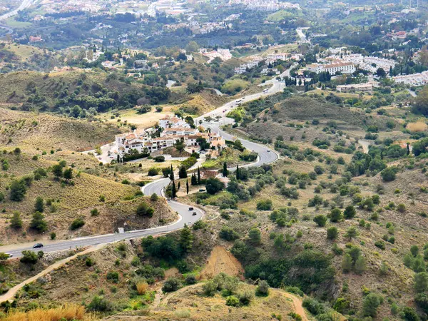 Mijas Febrero 2018 Vista Desde Los Jardines Públicos Mijas Hacia —  Fotos de Stock