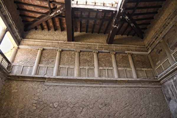 Herculaneum Ercolana Naples Italy Buried Falling Rocks Pompeii Eruption Vesuvius — Stock Photo, Image