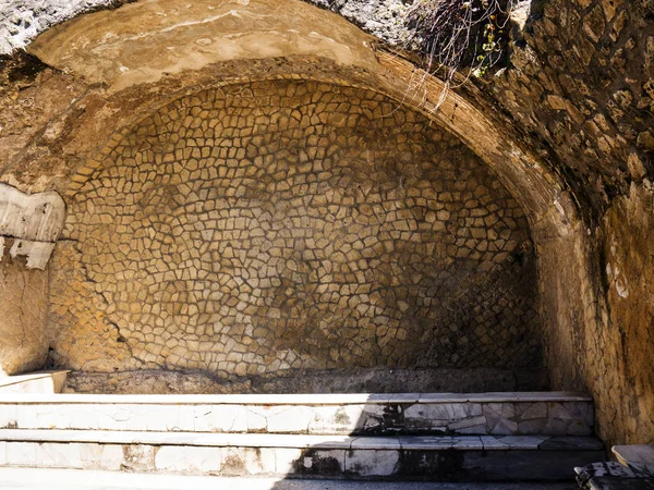 Herculano Ercolana Cerca Nápoles Italia Fue Enterrado Por Caída Rocas —  Fotos de Stock