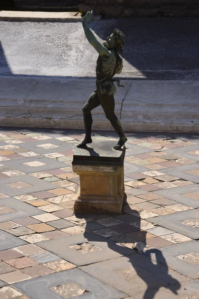Dom Faun Taniec Raz Pochowany Rzymskiego Miasta Pompeje Południe Neapolu — Zdjęcie stockowe