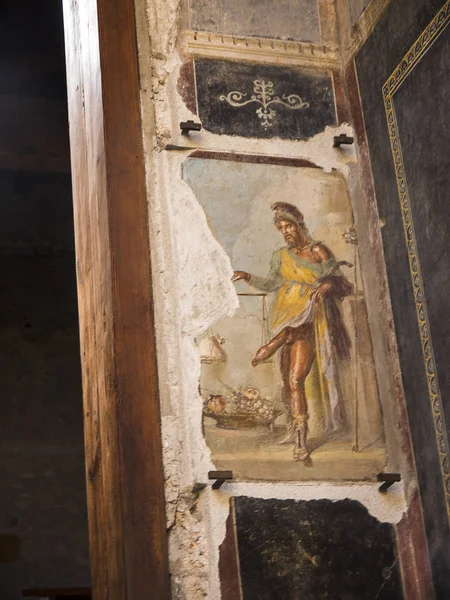 Das Symbol Des Glücks Der Einst Verschütteten Römischen Stadt Pompeji — Stockfoto