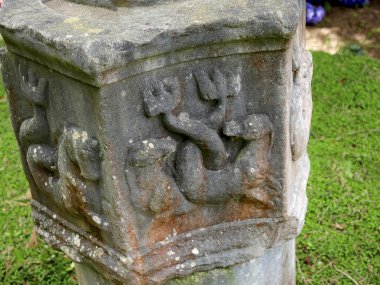 heykel Anacapri Capri Adası Güney İtalya Napoli Körfezindeki villasının bahçesinde