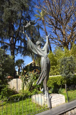 St Francis Campania, İtalya küçük bir şehir olan Sorrento heykeli. Popüler bir turistik yer