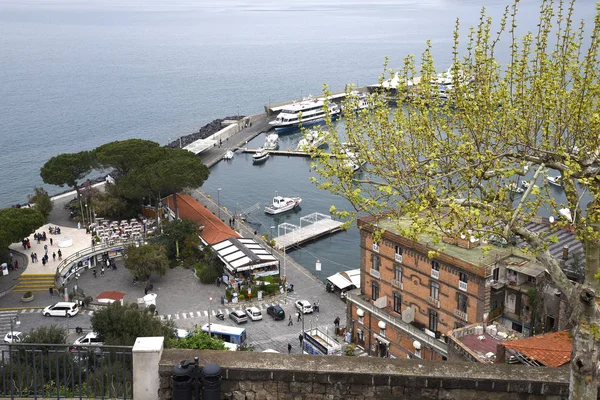 Порт Сорренто Небольшой Город Кампании Италия Популярное Туристическое Направление — стоковое фото