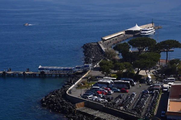 Порт Сорренто Небольшой Город Кампании Италия Популярное Туристическое Направление — стоковое фото