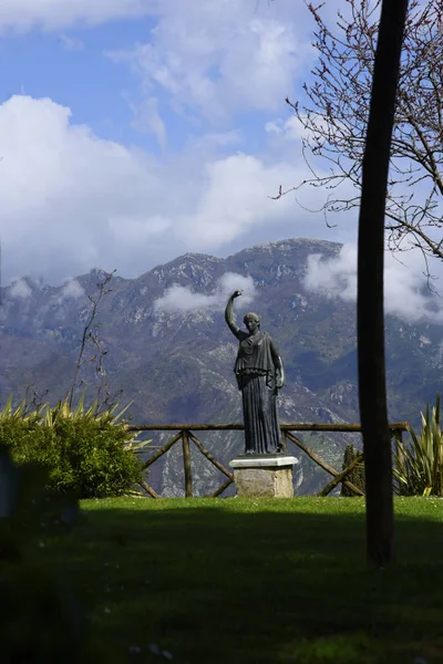 Ravello Hoog Boven Amalfikust Zuid Italië Het Dat Een Mooie — Stockfoto