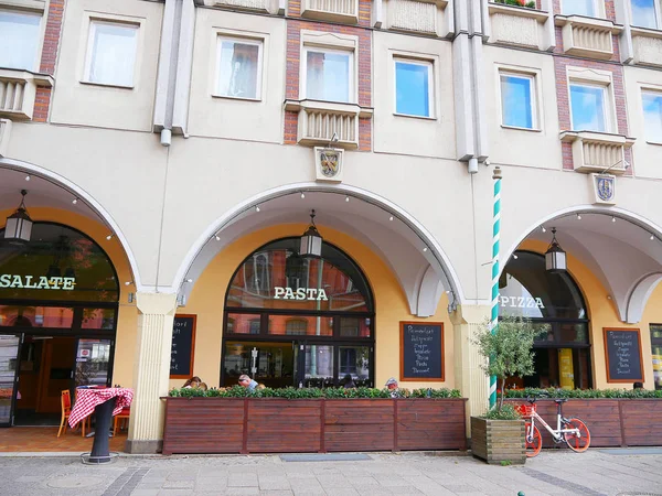 Італійський Ресторан Районі Площі Александерплац Берлін Німеччина — стокове фото