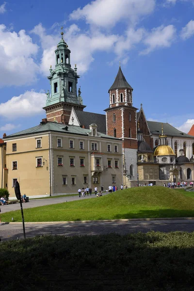 Zamek Królewski Wawelu Krakowie Nieoficjalne Kulturalnej Stolicy Polski Został Nazwany — Zdjęcie stockowe