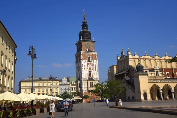 Town Hall Tower Krakow Unofficial Cultural Capital Poland Named Official — Stock Photo, Image