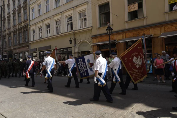 Processioni Del Corpus Domini Cracovia Polonia Svolgono Ogni Anno Maggio — Foto Stock