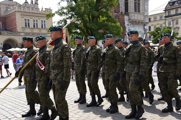 Processioni Del Corpus Domini Cracovia Polonia Svolgono Ogni Anno Maggio — Foto Stock