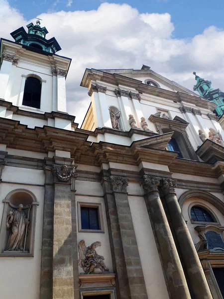 Εκκλησία Της Αγίας Άννας Στο Ιστορικό Κέντρο Της Κρακοβίας Πολωνία — Φωτογραφία Αρχείου