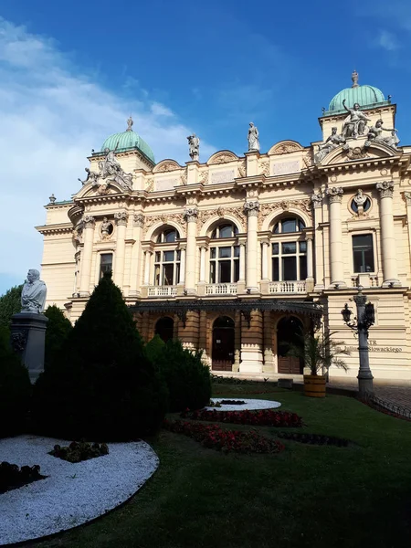 Teatro Juliusz Sowacki Cracovia Polonia Eretto Nel 1893 Stato Modellato — Foto Stock