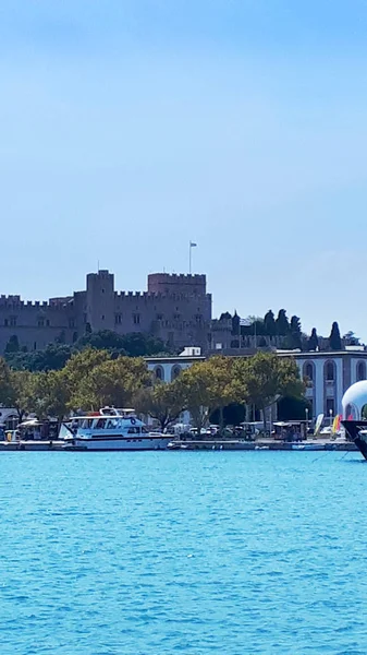 Rhodos Het Grootste Van Greeces Dodecanese Eilanden Staat Bekend Haar — Stockfoto