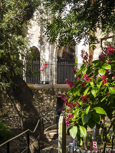 Kyrkogården Trafalgar Precis Utanför Stadsportarna Den Klippa Gibraltar Där Sjömän — Stockfoto