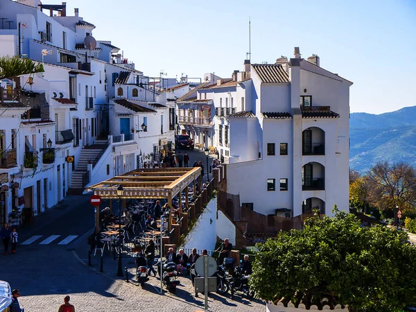 Frigiliana Uno Los Pueblos Blancos Más Bellos Zona Sur España — Foto de Stock